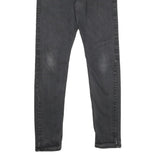 LEVI'S 512 Mens Jeans Black Slim Skinny Denim Medium W33 L34 Zip Closure