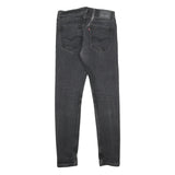 LEVI'S 512 Mens Jeans Black Slim Skinny Denim Medium W33 L34 Zip Closure