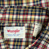 Wrangler Checked Shirt - Large Multicoloured Cotton