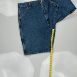 Carpenter Wrangler Denim Shorts - 37W 10L Blue Cotton