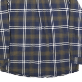 ANCHORAGE Mens Blue & Brown Check Shirt XL Casual Classic Cotton Patterned