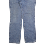 WRANGLER Mens Blue Cotton Denim Regular Fit Straight Leg Medium W36 L32 Zip