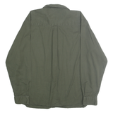 FADED GLORY Mens Green XL Cotton Button Down Shirt Casual Workwear