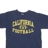 GILDAN Mens Navy Blue California Football Graphic T-Shirt L Short Sleeve Crew