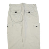 PRIORITY Mens Cotton Blend Beige Regular Cargo Trousers W36 L30 Work Utility