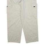 PRIORITY Mens Cotton Blend Beige Regular Cargo Trousers W36 L30 Work Utility