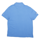 TOMMY HILFIGER Mens Blue Short Sleeve Polo Shirt XL Embroidered Cotton Casual