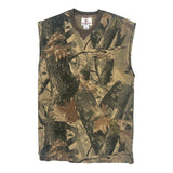 Real Work Wear Camo Vest - Medium Khaki Cotton