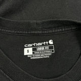 Carhartt Long Sleeve T-Shirt - Small Black Cotton