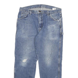 DICKIES Mens Jeans Blue Slim Straight Denim Medium W36 L30 Workwear Utility
