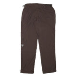 NRG Mens Regular Brown Polyester Blend Trousers W31 L30 Casual Zip Closure