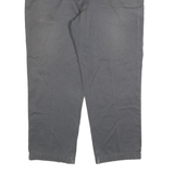 DICKIES Mens Regular Fit Grey Cotton Blend Jeans W42 L28 Workwear Zip Closure