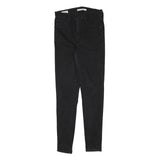 LEVI'S Womens Black Slim Skinny Denim W25 L27 Cotton Blend Zip Jeans