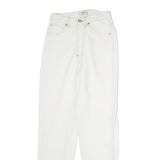 STEFANEL BASIC Womens Regular Fit White Denim Jeans W25 L29 Cotton Zip Casual
