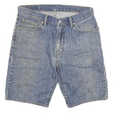 LEVI'S Mens Denim Blue Shorts XL W33 Classic Cotton Blend 505 Straight Fit