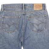 LEVI'S Mens Denim Blue Shorts XL W33 Classic Cotton Blend 505 Straight Fit