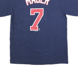 MAJESTIC Mens Blue Twins 7 Graphic T-Shirt M Short Sleeve Crew Neck Baseball