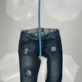 Guess Studded Jeans - 32W US 6 Blue Cotton