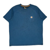 Carhartt T-Shirt - 2XL Blue Cotton