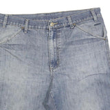 ROX Mens Shorts Blue Casual Cotton Blend M W34 Graffiti Graphic