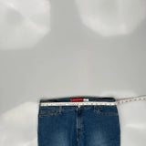 518 Levis Boot Cut Jeans - 34W US 8 Blue Cotton Blend