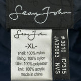 Sean John Varsity Jacket - XL Navy Nylon