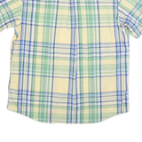 CHAPS Mens Yellow & Green Checked Button-Down Shirt XL Summer Casual Cotton