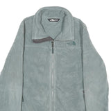 THE NORTH FACE Womens Grey Fleece Jacket S Polyester Zip Outdoor Casual Soft