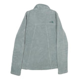 THE NORTH FACE Womens Grey Fleece Jacket S Polyester Zip Outdoor Casual Soft