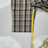 Regular Fit Dickies Checked Shorts - 34W 13L Beige Cotton
