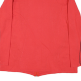 Mens Red & Black Zip Polyester Blend Casual Jacket L Plain Colourblock