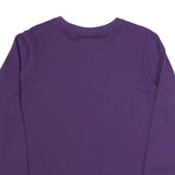 BENCH Womens Purple Crew Neck L Sweatshirt Cotton Blend Pullover Casual