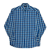 Tommy Hilfiger Checked Shirt - Medium Blue Cotton