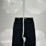501 Levis Jeans - 27W US 4 Black Cotton