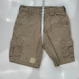Carhartt Cargo Shorts - 30W 10L Khaki Cotton