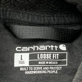 Carhartt Tall Hoodie - Large Black Cotton