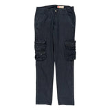 Wrangler Cargo Trousers - 30W 30L Black Cotton