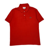 Lacoste Polo Shirt - Large Red Cotton