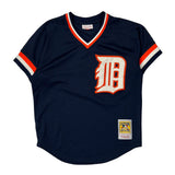 Detroit Tigers Mitchell & Ness Graphic Jersey - Medium Navy Polyester