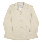 MAX MARA Womens Beige Button Jacket UK 8 Polyester Classic Elegant