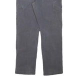 CARHARTT Mens Cotton Blend Black Relaxed Straight Trousers W33 L30 Workwear