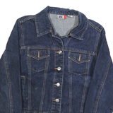 ARIZONA JEAN COMPANY Womens Blue Denim Jacket M Cotton Classic Button Closure