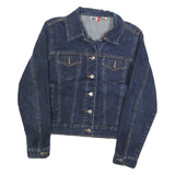 ARIZONA JEAN COMPANY Womens Blue Denim Jacket M Cotton Classic Button Closure