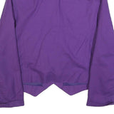 Womens Purple Button Polyester Blend Tailored Jacket UK 18 Plain Classic