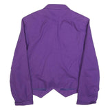 Womens Purple Button Polyester Blend Tailored Jacket UK 18 Plain Classic