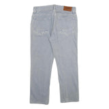 TIMBERLAND Mens Jeans Light Blue Regular Straight Denim W34 L30 Button Closure