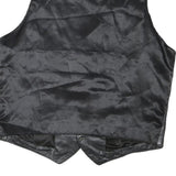 FRAMAR Mens Black Leather Button Jacket M Vest Smooth Finish Stylish