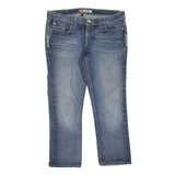 BKE Womens Blue Regular Fit Straight Denim Medium Wash Jeans W34 L27 Stylish