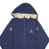 CHAMPION Mens Navy Blue Football Outdoor Jacket XL Nylon Hooded Plain