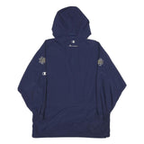 CHAMPION Mens Navy Blue Football Outdoor Jacket XL Nylon Hooded Plain